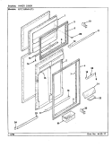 Part Location Diagram of 67001-2 Whirlpool LINER. FRZ. DOOR
