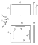 DOOR TRIM Diagram and Parts List for RAX34  Maytag Refrigerator