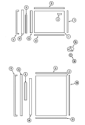 TRIM & PANEL KIT Diagram and Parts List for RAX5100AXB  Maytag Refrigerator