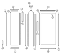TRIM & PANEL KIT Diagram and Parts List for RAX5600AXB  Maytag Refrigerator