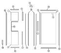 TRIM & PANEL KIT Diagram and Parts List for RAX5700AXB  Maytag Refrigerator