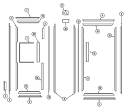 TRIM KIT Diagram and Parts List for RAX3600CXX  Maytag Refrigerator