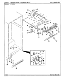 FRESH FOOD COMPARTMENT Diagram and Parts List for RTS19A 9E09A Maytag Refrigerator