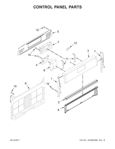 Part Location Diagram of W10655858 Whirlpool PANL-CNTRL