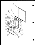 REF DOOR Diagram and Parts List for BZ20QE P1125507W E Amana Refrigerator