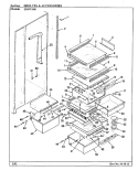 SHELVES & ACCESSORIES Diagram and Parts List for ERSW24B BM86A Maytag Refrigerator