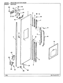 Part Location Diagram of 72041-16-WW Whirlpool PANEL, FRZ. DOOR (WHT)