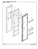 FREEZER INNER DOOR Diagram and Parts List for ERSW24B BM86A Maytag Refrigerator
