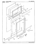 INNER DOOR Diagram and Parts List for RTC19A BH55A Maytag Refrigerator