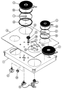 TOP ASSEMBLY Diagram and Parts List for L8660PB  Norge Cooktop
