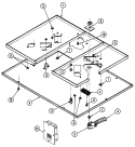 BODY Diagram and Parts List for L8660PB  Norge Cooktop
