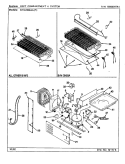 UNIT COMPARTMENT & SYSTEM Diagram and Parts List for RTD2300AAL CH93B Maytag Refrigerator