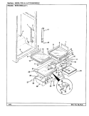 SHELVES & ACCESSORIES Diagram and Parts List for RTD2300AAL CH93B Maytag Refrigerator