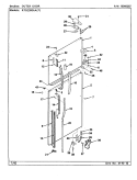 OUTER DOOR Diagram and Parts List for RTD2300AAL CH93B Maytag Refrigerator