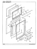 INNER DOOR Diagram and Parts List for RTD2300AAL CH93B Maytag Refrigerator