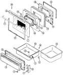 Part Location Diagram of 7701P127-60 Whirlpool HANDLE OVEN DOOR (BLK)