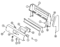 Part Location Diagram of 3801F275-45 Whirlpool NLABRACKET, CLOCK