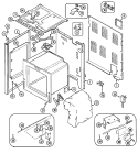 BODY Diagram and Parts List for CRE9600ADE  Maytag Range