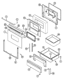 Part Location Diagram of 2416W001-70 Whirlpool USE WPL 74001438
