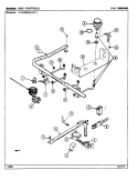 GAS CONTROLS Diagram and Parts List for CRG8200AAL  Maytag Range