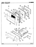 DOOR / DRAWER Diagram and Parts List for CRG8200AAL  Maytag Range