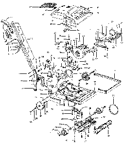 Main Assembly Diagram and Parts List for U7069  Hoover Upright Vacuum