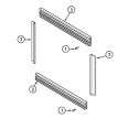 TRIM KIT Diagram and Parts List for CCE6200ACE  Maytag Microwave Oven Combo
