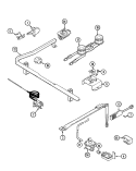GAS CONTROLS Diagram and Parts List for H3221WRV  Hardwick Range