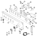CONTROL PANEL Diagram and Parts List for LDE9824ACL  Maytag Dryer