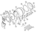 TUMBLER Diagram and Parts List for LDE6914ACE  Maytag Dryer