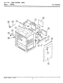 BODY / CONTROL PANEL Diagram and Parts List for CBG501  Maytag Range