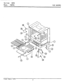 OVEN Diagram and Parts List for CBG501  Maytag Range