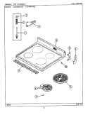 TOP ASSEMBLY (CRE9800ADx) Diagram and Parts List for CRE9800ADB  Maytag Range