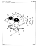 TOP ASSEMBLY (CRE9700ADx) Diagram and Parts List for CRE9700ADB  Maytag Range