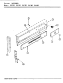 CONTROL PANEL Diagram and Parts List for CRG355  Maytag Range