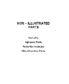 Optional parts (not included) Diagram and Parts List for MDB7959SHZ1  Maytag Dishwasher