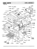 OVEN Diagram and Parts List for CRG700  Maytag Range
