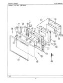 DOOR (xCRG760A xCRG860A) Diagram and Parts List for LCRG760A  Maytag Range