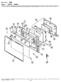 DOOR (xCRG760 xCRG860) Diagram and Parts List for LCRG860  Maytag Range