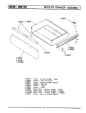 BROILER DRAWER Diagram and Parts List for CRG750  Maytag Range