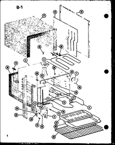 Main Body Diagram and Parts List for ARR301-P85450-1S  Amana Range