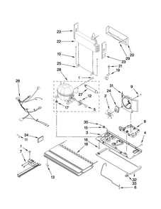 Unit Parts Diagram and Parts List for AFD2535FES6  Amana Refrigerator
