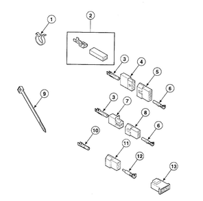 Terminals Diagram and Parts List for SSE907LF1500  Speed Queen Dryer