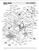 OVEN ASSEMBLY Diagram and Parts List for BCRG800  Maytag Range