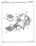 OVEN Diagram and Parts List for CRE8400ACL  Maytag Range
