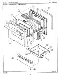 DOOR / DRAWER Diagram and Parts List for CRE8400ACL  Maytag Range