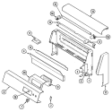 CONTROL PANEL Diagram and Parts List for CRG8600AAW  Maytag Range