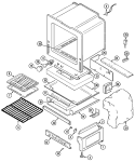 OVEN / BASE Diagram and Parts List for CRG8600BAL  Maytag Range