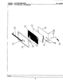 ACCESS DRAWER Diagram and Parts List for CWG3020AAB  Maytag Wall Oven