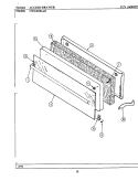 ACCESS DRAWER Diagram and Parts List for CWG3020AAE  Maytag Wall Oven